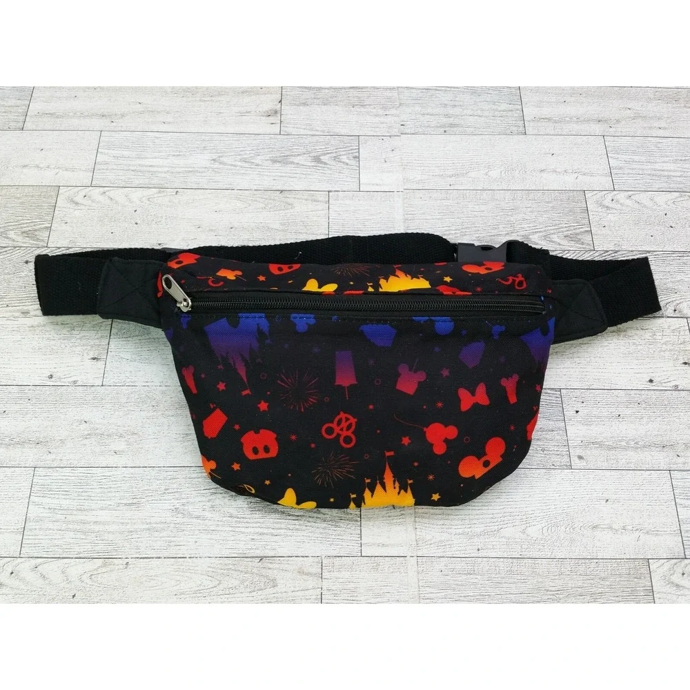 Mickey Mouse Snack Attraction Icons Fanny Pack‎ Belt Bag Rainbow Disney Parks